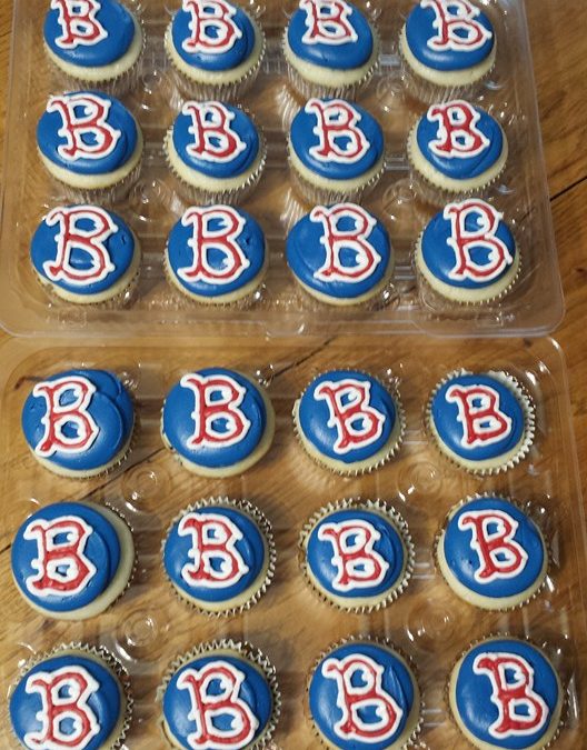 Boston Red Sox Cupcakes